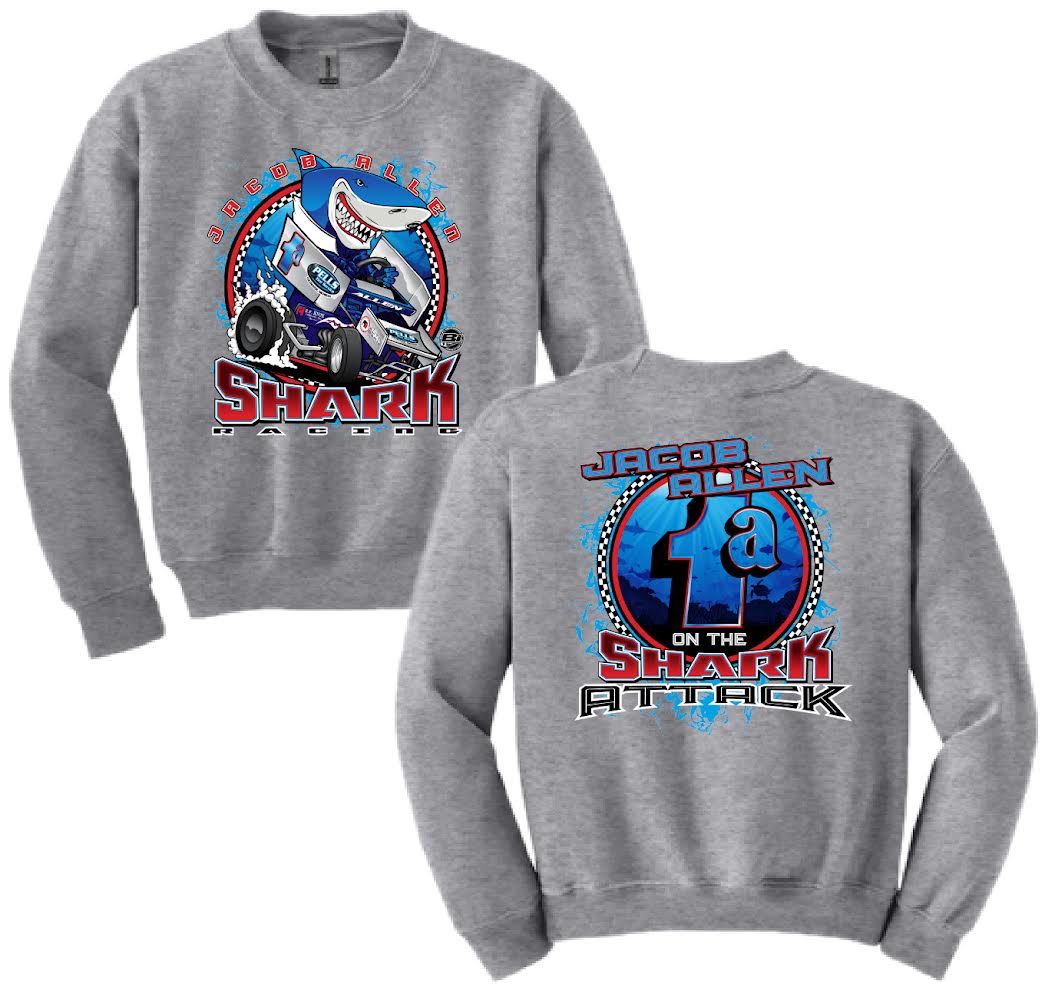 Shark Attack Youth Crewneck